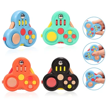 12 în 1 Antiestres Rotativ Magic Bean Cub Frământa Jucării Pentru Copii, Adulți Anti-Stres Frământa Spinner Senzoriale Jucării Autism Cadouri