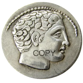 G(44)Antice grecești de Argint măsură de greutate comercială Monedă din Phalanna Tesalia - 350 Î. hr. Argint Placat cu Copia Fisei
