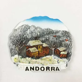 QIQIPP Europene atracții turistice Andorra turism comemorative peisaj frigider autocolante magnetice