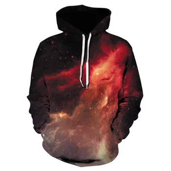Cerul înstelat Hanorace de imprimare 3D Space Galaxy Tricoul Toamna Și Iarna Unisex haine pulover de mari dimensiuni hanorac Barbati haine