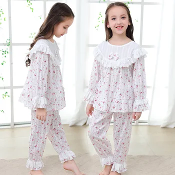 2023 Toamna Pijamale Copii Seturi de Pijama Fete Pijamale Copii Pijamale cu Maneca Lunga Flare Copii Haine de Acasă 2Y-14Y